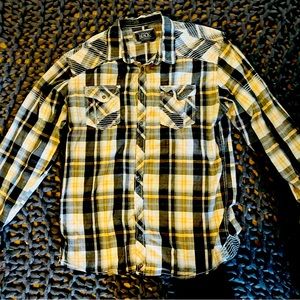 Buckle Black Button Up